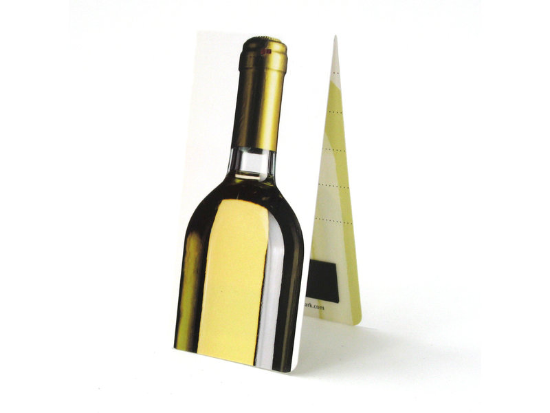 Marcador magnético, botella de vino blanco