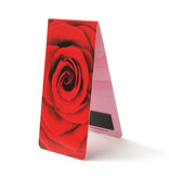 Marque-page magnétique, Rose rouge