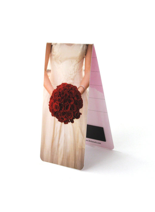 Magnetisches Lesezeichen, Hochzeit, Rose