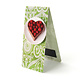 Signet magnétique, Gâteau, coeur, vert