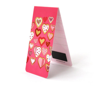 Magnetic Bookmark, Heart shaped cookies