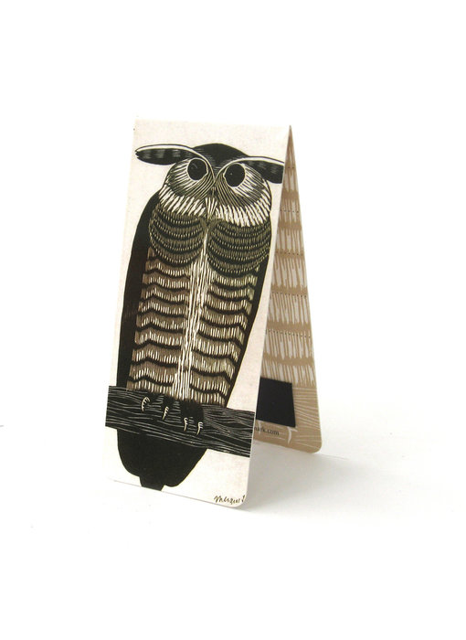 Magnetic Bookmark, Owl, Illustration