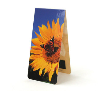 Magnetic Bookmark, Sunflower with butterfly