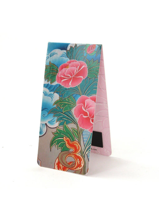 Magnetic Bookmark, Lotus, pottery