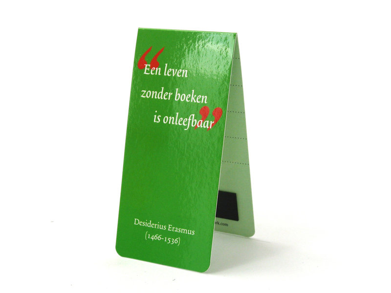 Magnetische Boekenlegger, Quote, D. Erasmus