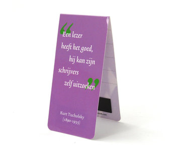 Magnetic Bookmark, Dutch quote, K. Tucholsky