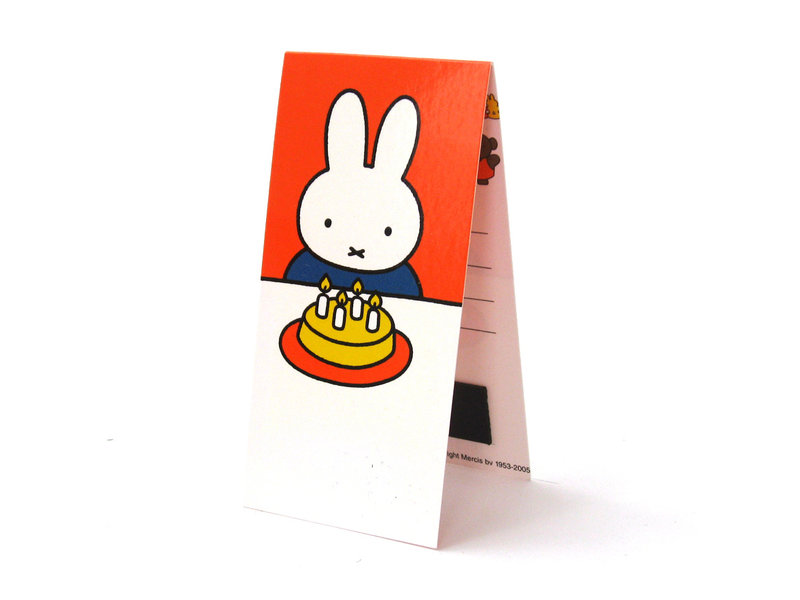 Marcador magnético, Miffy con pastel