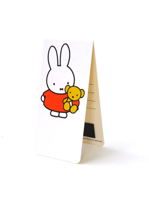 Magnetisches Lesezeichen, Miffy mit Teddybär