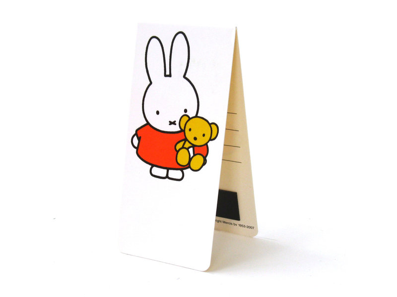 Magnetisches Lesezeichen, Miffy mit Teddybär