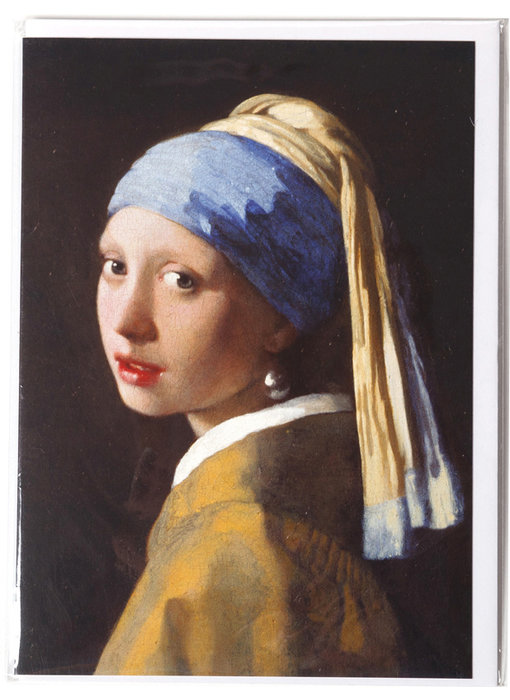 Dubbele kaart ,Meisje met de parel, Vermeer