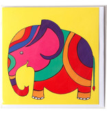 Doble tarjeta, Elefante, H. Simon, ilustración aria