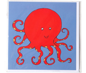 Dubbele kaart, Octopus, H.Simon, illustratie aria