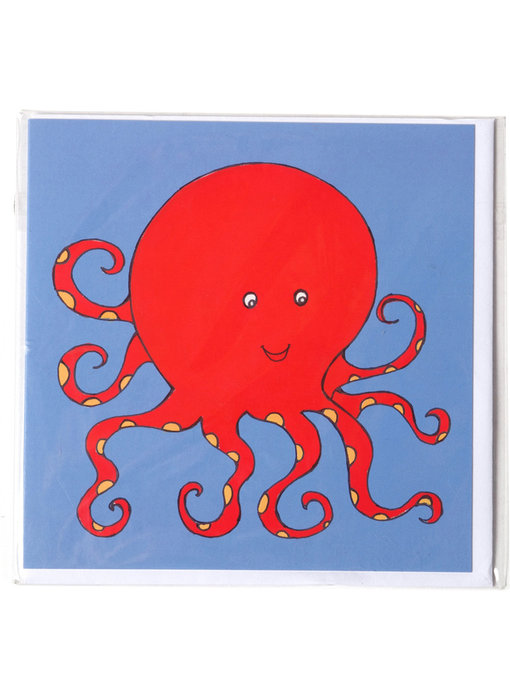 Dubbele kaart, Octopus, H.Simon, illustratie aria