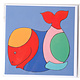 Dubbele kaart, Walvis, H.Simon ,Illustratie aria