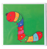 Doppelkarte, Caterpillar, H. Simon, Illustrationsarie