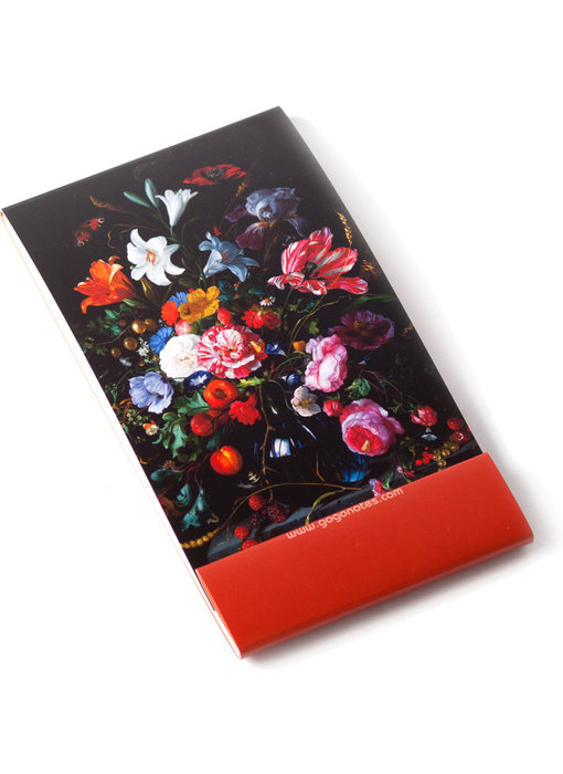 Notelet, Vaas met bloemen, De Heem