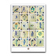 Affiche, 50 x 70, tuiles bleues de Delft