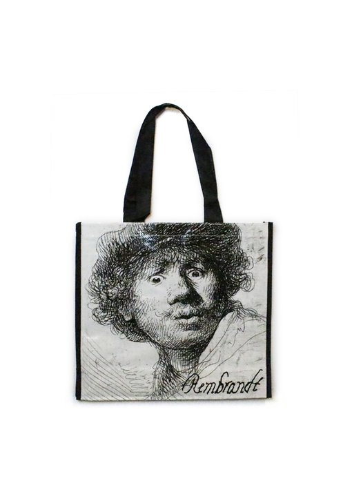 Sac cabas, Autoportrait au visage curieux, Rembrandt