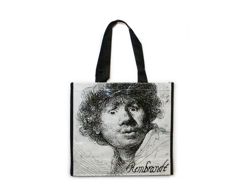 Sac cabas, Autoportrait au visage curieux, Rembrandt