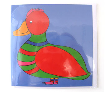 Doble tarjeta, CL, Duck, H. Simon, ilustración Arie