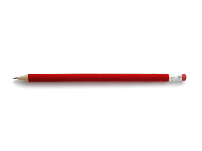 Velvet Pencil Red