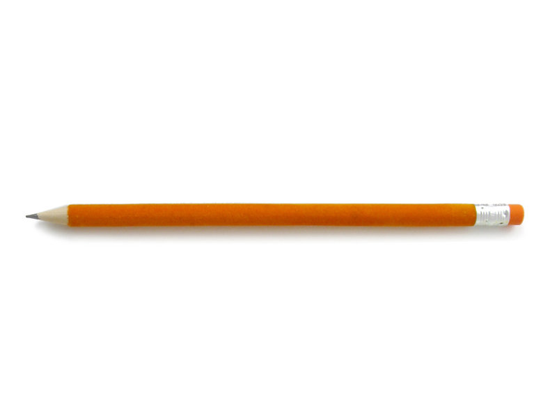 Bleistift mit samtige Oberfläche, Orange