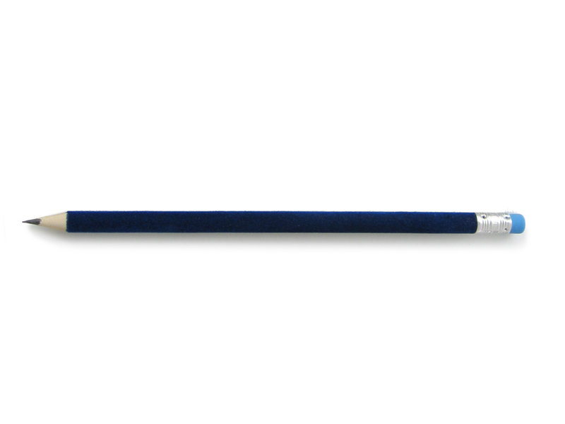 Bleistift mit samtige Oberfläche, Dunkelblau