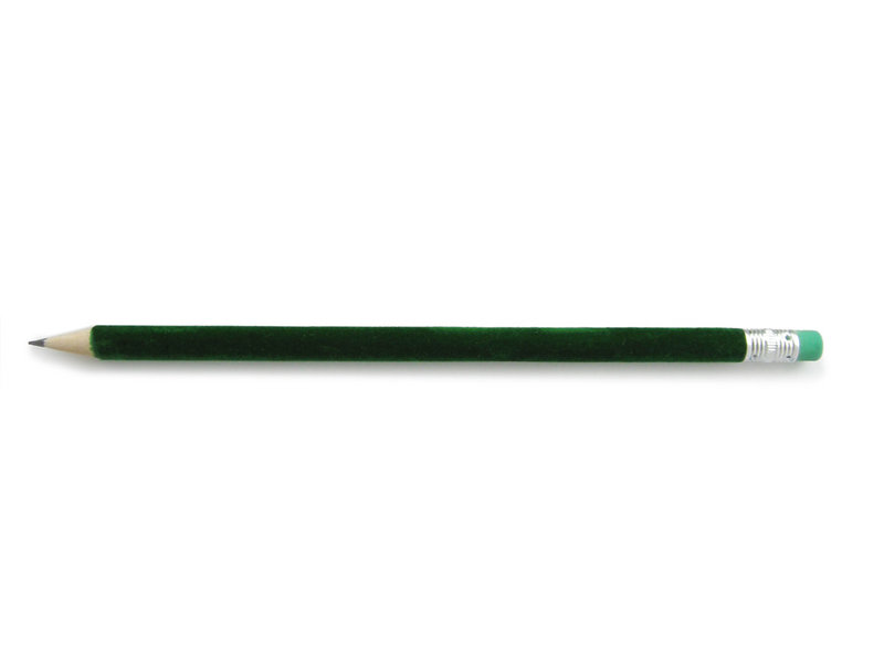 Bleistift mit samtige Oberfläche, Dunkelgrün