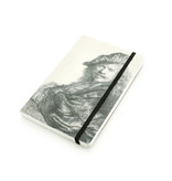 Softcover Notebook, Self Portrait, Leaning on a stone sill, Rembrandt