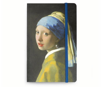 Carnet à couverture souple A6 , Fille avec une boucle d'oreille perle, Vermeer