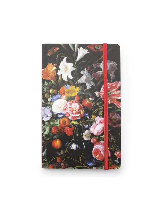 Softcover Notebook A6, Vase with Flowers, De Heem