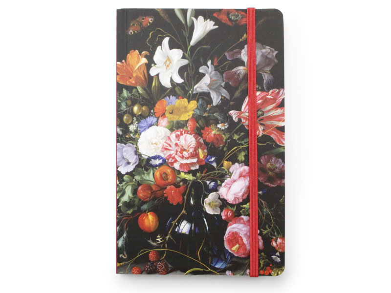 Softcover Notebook, Vase with Flowers, De Heem