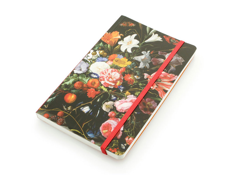 Softcover notitieboekje, Vaas met bloemen, De Heem