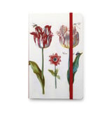 Softcover-Notizbuch, Vier Tulpen mit Insekten, Marrel