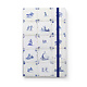 Cuaderno de tapa blanda A6, azulejos azules de Delft