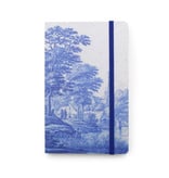 Softcover Notebook, Dutch Riverside Scene Delft Blue