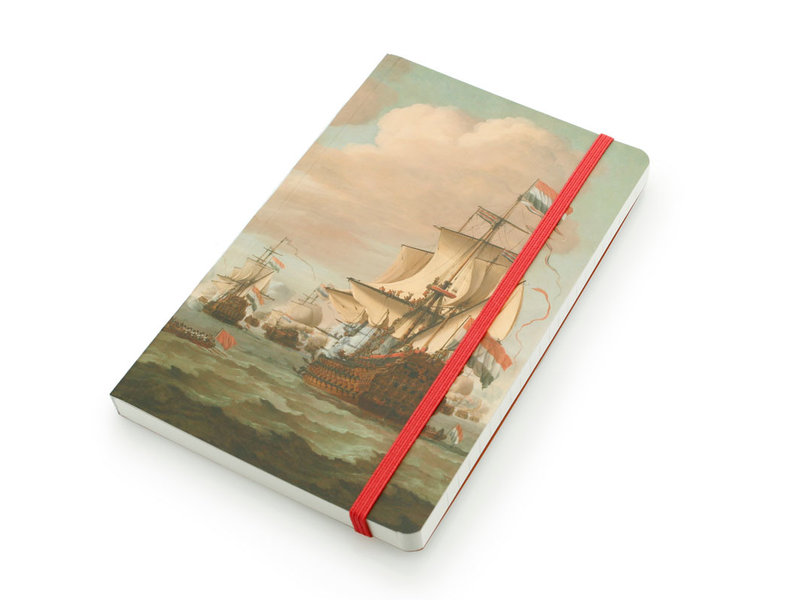 Softcover Notebook, Ships meeting at sea 1689, Van de Velde