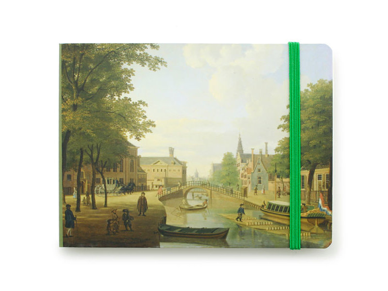 Cuaderno de bocetos, Vista del Houtmarkt en Amsterdam, Keun