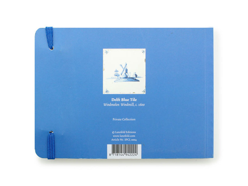 Cuaderno de bocetos, azulejos azules de Delft