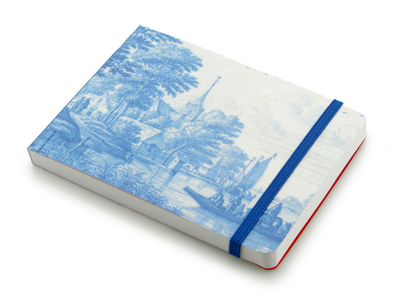 SketchPad, Dutch Riverside Scene Delft Blue, Frytom