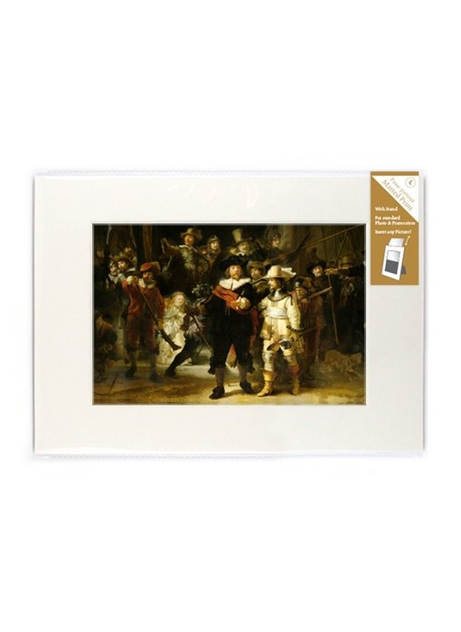 Passe-partout avec reproduction, L, De Nachtwacht, Rembrandt