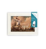 Matted prints  with reproduction, S, Ships at sea, Van de Velde