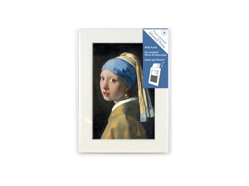 Matted prints, S, 18 x 12.8 cm, Girl with a Pearl Earring