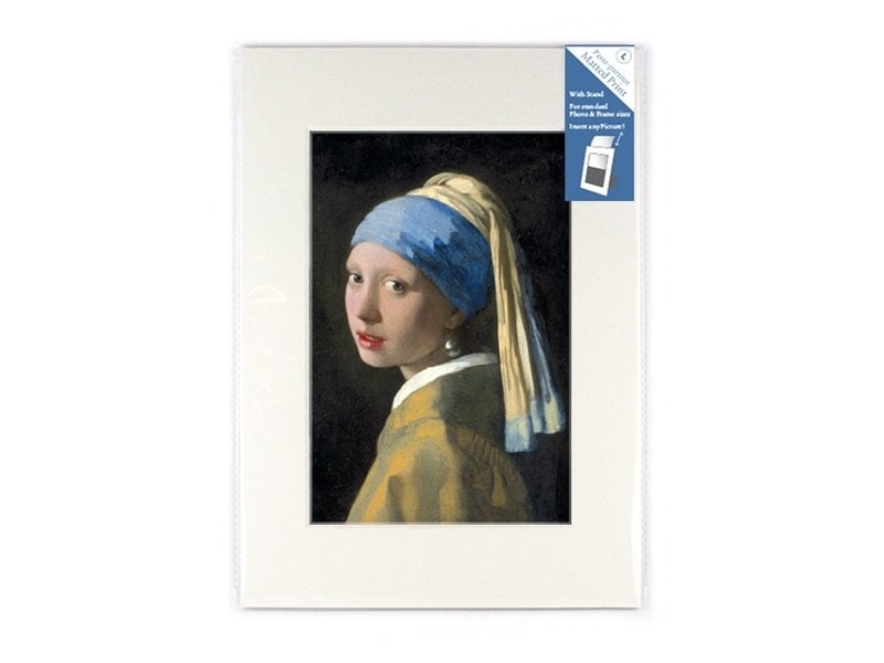 Matted prints, L,  29.7 x 21 cm, Girl with a pearl earring