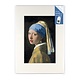 Passe-partout, L,  29.7 x 21 cm, niña con arete de perla, Vermeer