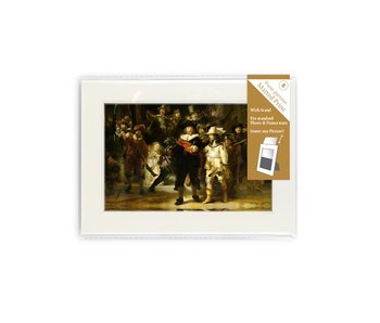 Passe-partout avec reproduction, S, De Nachtwacht, Rembrandt