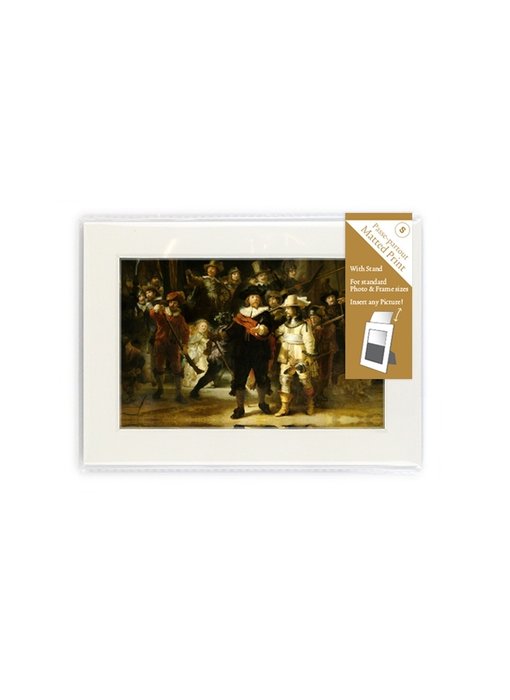 Passe-partout avec reproduction, S, De Nachtwacht, Rembrandt