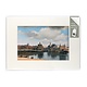 Passe-partout, L , 29.7 x 21 cm , Gezicht op Delft