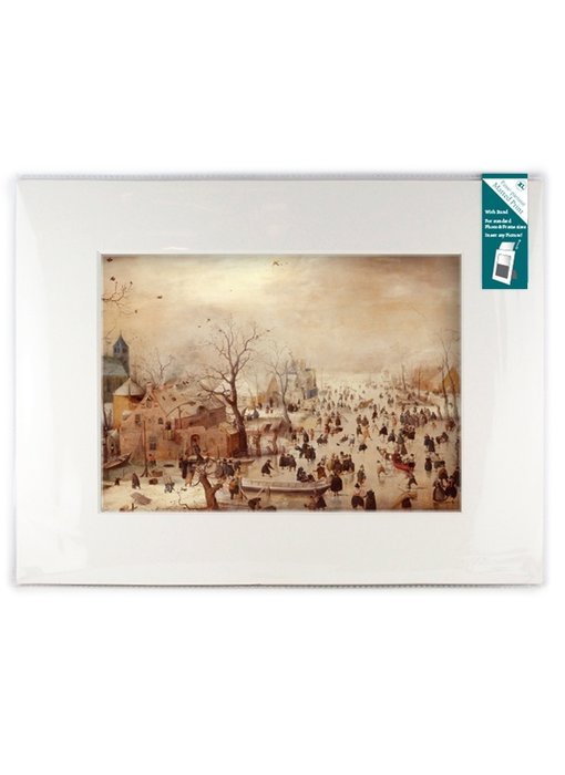 Matted prints with reproduction, XL, Winter landscape, Avercamp