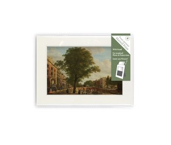 Matted prints  with reproduction, S, View on the Herengracht, Keun